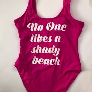 Hot pink Size medium one piece swimsuit
